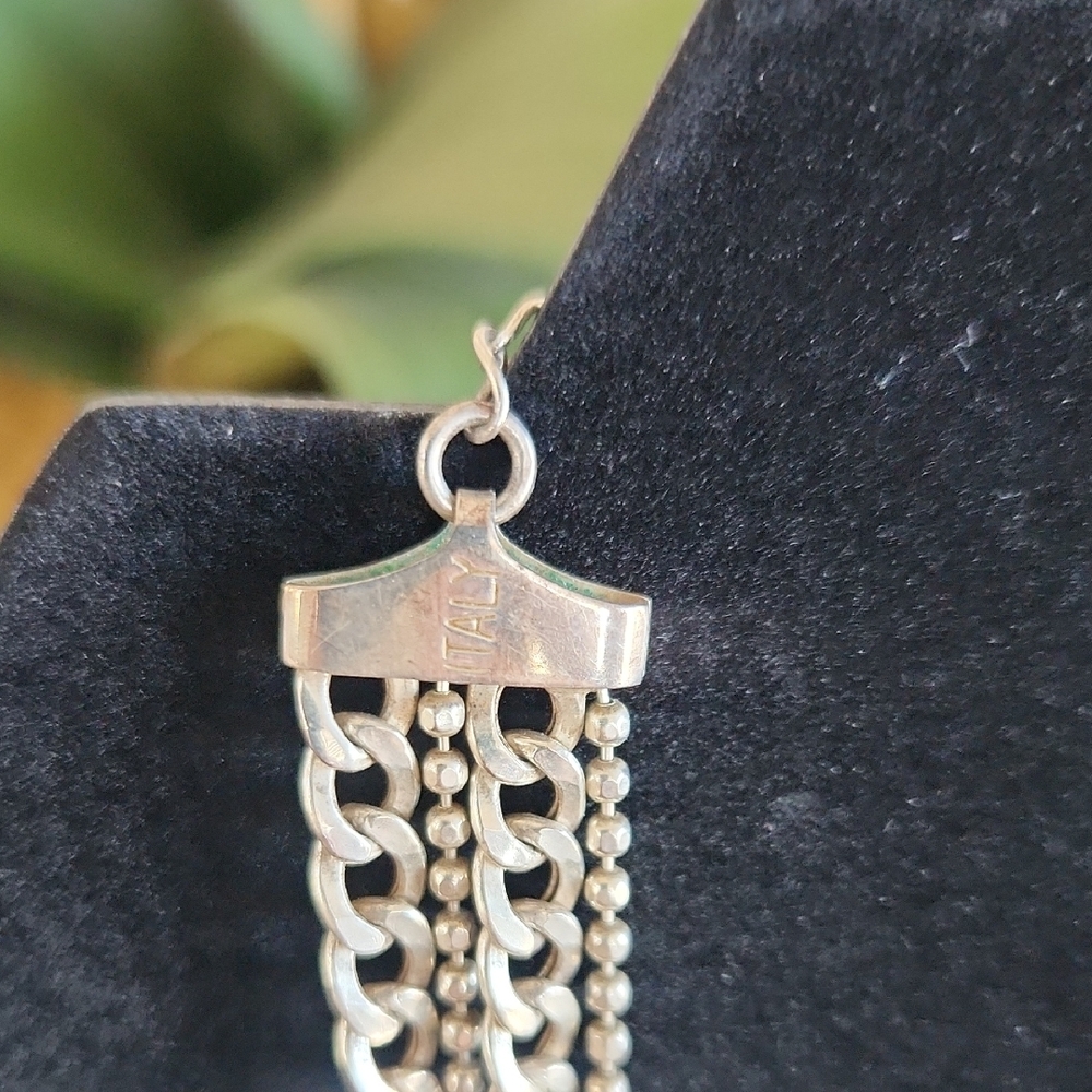 Silpada 'High Authority' 4 strand Italian necklace .925 sterling - Picture 2 of 3